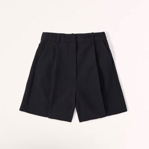 Abercrombie & Fitch Ultra High Rise Tailored Black Shorts Sz Xl NWT